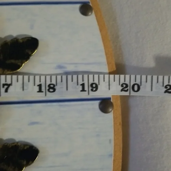 Simply Blessed Round Wall Plaque w/3D Metal Leaf Vines - Picture 4 of 4